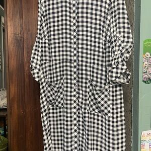 The Limited Monochrome Plaid Dress